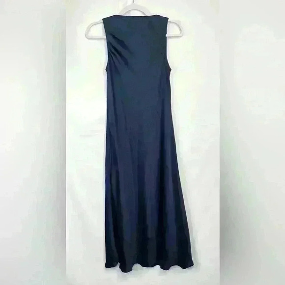 Hatch Maternity Satin Cowl Slip Midi Navy Formal Dress Harlow Size Small - Picture 4 of 11